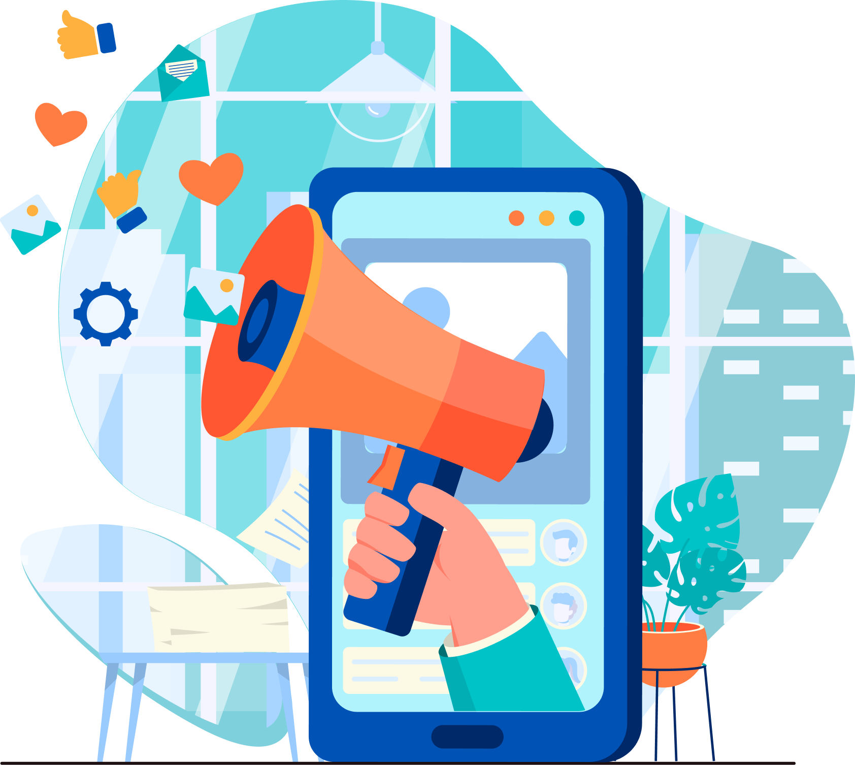 About Us Home Screen